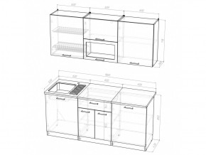 Кухонный гарнитур Лариса макси 1 1800 мм в Троицке - troick.mebel74.com | фото 5