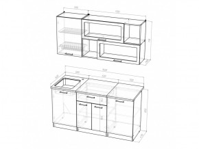 Кухонный гарнитур Лариса стандарт 1 1600 мм в Троицке - troick.mebel74.com | фото 5