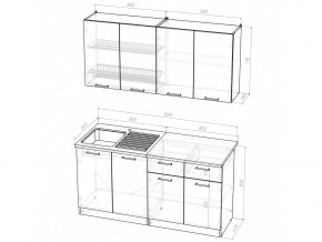 Кухонный гарнитур Лариса стандарт 2 1600 мм в Троицке - troick.mebel74.com | фото 6