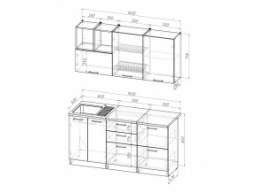 Кухонный гарнитур Лариса стандарт 4 1600 мм в Троицке - troick.mebel74.com | фото 5