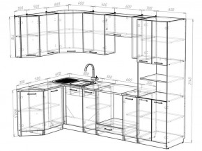 Кухонный гарнитур Лоретта гранд прайм 2600х1400 мм в Троицке - troick.mebel74.com | фото 4