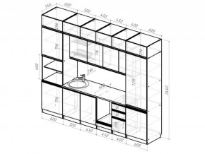 Кухонный гарнитур Лоретта люкс 3000 мм в Троицке - troick.mebel74.com | фото 6