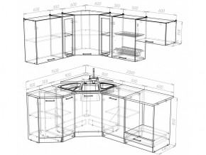 Кухонный гарнитур Лира мега оптима 2000х1500 мм в Троицке - troick.mebel74.com | фото 4