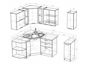 Кухонный гарнитур Лира оптима 1500х1800 мм в Троицке - troick.mebel74.com | фото 5