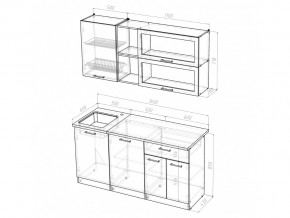 Кухонный гарнитур Лира стандарт 1600 мм в Троицке - troick.mebel74.com | фото 2