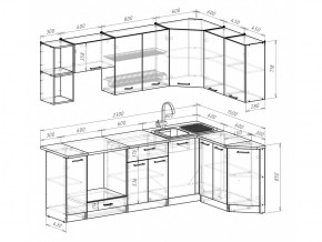 Кухонный гарнитур Надежда прайм 5 2300х1500 мм в Троицке - troick.mebel74.com | фото 6