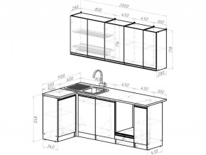 Кухонный гарнитур Ноктюрн прайм 400х1100х2000 мм в Троицке - troick.mebel74.com | фото 6