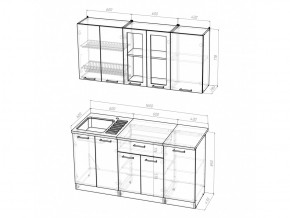 Кухонный гарнитур Ника стандарт 1600 мм в Троицке - troick.mebel74.com | фото 5