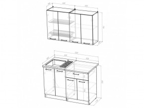 Кухонный гарнитур Ольга лайт 1 1200 мм в Троицке - troick.mebel74.com | фото 5