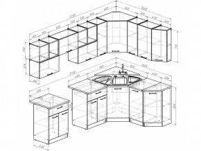 Кухонный гарнитур Ольга оптима 5 2700х1600 мм в Троицке - troick.mebel74.com | фото 5