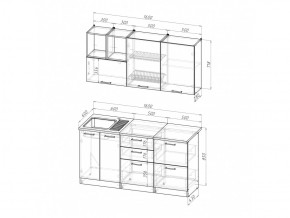 Кухонный гарнитур Ольга стандарт 4 1600 мм в Троицке - troick.mebel74.com | фото 5