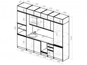 Кухонный гарнитур Паола люкс 3000 мм в Троицке - troick.mebel74.com | фото 6