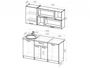 Кухонный гарнитур Паола стандарт 1600 мм в Троицке - troick.mebel74.com | фото 6