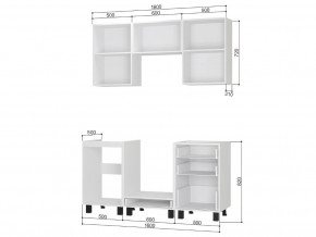 Кухонный гарнитур Сканди 1,6 м без столешницы в Троицке - troick.mebel74.com | фото 2