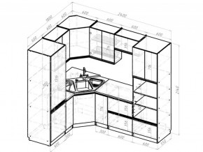 Кухонный гарнитур Симфония оптима 1800х2400 мм в Троицке - troick.mebel74.com | фото 6