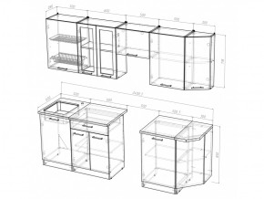 Кухонный гарнитур Симона базис 2400 мм в Троицке - troick.mebel74.com | фото 3