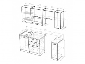 Кухонный гарнитур Симона ультра 2000 мм в Троицке - troick.mebel74.com | фото 6