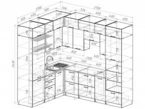 Кухонный гарнитур Терция гранд прайм 2100х2700 мм в Троицке - troick.mebel74.com | фото 6