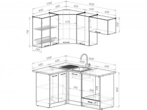 Кухонный гарнитур Терция мега прайм 1200х1600 мм в Троицке - troick.mebel74.com | фото 6