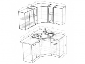 Кухонный гарнитур Яна оптима 1500х1300 мм в Троицке - troick.mebel74.com | фото 6