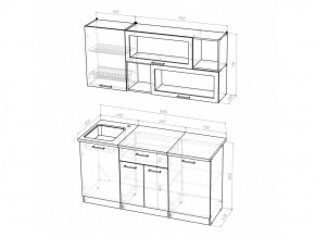 Кухонный гарнитур Яна стандарт 1600 мм в Троицке - troick.mebel74.com | фото 5