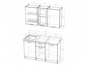 Кухонный гарнитур Инна медиум 1400 мм в Троицке - troick.mebel74.com | фото 2