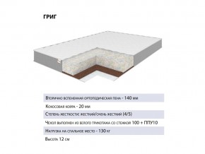 Матрас Григ 120х200 в Троицке - troick.mebel74.com | фото 2