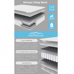 Матрас Sleep Basic шириной 1600 мм в Троицке - troick.mebel74.com | фото 2