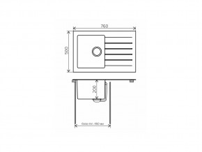 Мойка комбинированная Tolero twist TTS-760 Белый 923 в Троицке - troick.mebel74.com | фото 2