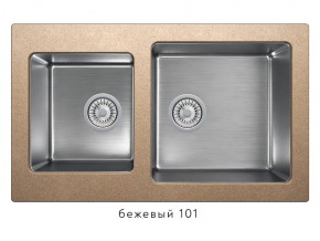 Мойка комбинированная Tolero twist TTS-840 Бежевый 101 в Троицке - troick.mebel74.com | фото