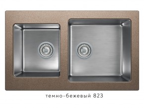 Мойка комбинированная Tolero twist TTS-840 Темно-бежевый 823 в Троицке - troick.mebel74.com | фото