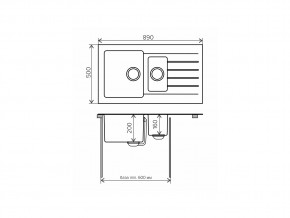 Мойка комбинированная Tolero twist TTS-890 Сафари 102 в Троицке - troick.mebel74.com | фото 2