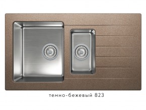 Мойка комбинированная Tolero twist TTS-890 Темно-бежевый 823 в Троицке - troick.mebel74.com | фото