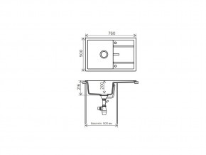 Мойка кварцевая Tolero R-112 Белый 923 в Троицке - troick.mebel74.com | фото 2