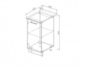 Н 40 Модуль нижний Без Столешницы МН 40 в Троицке - troick.mebel74.com | фото