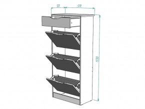 Обувница W24 в Троицке - troick.mebel74.com | фото 3