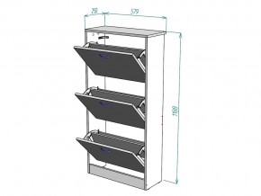 Обувница W7 в Троицке - troick.mebel74.com | фото 3