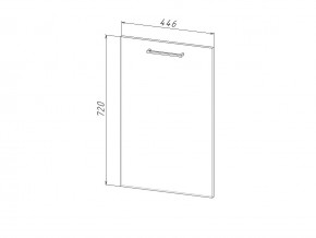 П 45 Комплект для посудомоечной машины 450 мм (цоколь + фасад) ЛДСП в Троицке - troick.mebel74.com | фото