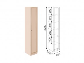 Пенал Беатрис модуль 4 Дуб млечный в Троицке - troick.mebel74.com | фото