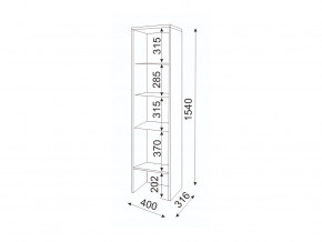 Пенал-надстройка Модуль 04 Мармарис в Троицке - troick.mebel74.com | фото 2