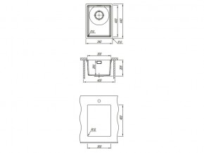 Подстольная мойка Оптима-HM 300.400.10.10 в Троицке - troick.mebel74.com | фото 3