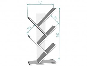 Полка для книг S2 в Троицке - troick.mebel74.com | фото 3