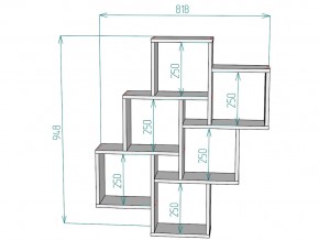 Полка S13 в Троицке - troick.mebel74.com | фото 3