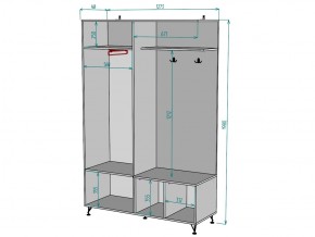 Прихожая Лофт V17 в Троицке - troick.mebel74.com | фото 3