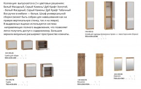 Прихожая Нортон Дуб Крафт Золотой/Серый Камень в Троицке - troick.mebel74.com | фото 3