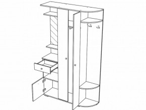 Прихожая Виза Шимо темный-светлый в Троицке - troick.mebel74.com | фото 2