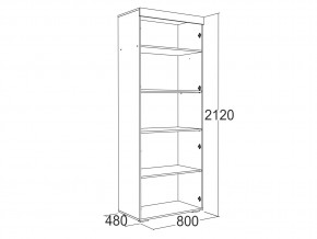 Шкаф 2-х дверный для белья Ольга 19 в Троицке - troick.mebel74.com | фото 2