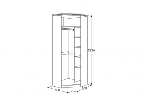 Шкаф 2-х дверный угловой Ольга 13 в Троицке - troick.mebel74.com | фото 3