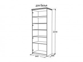 Шкаф 2-х створчатый для белья Ольга 13 в Троицке - troick.mebel74.com | фото 3