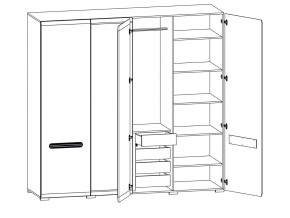 Шкаф 205-SZF2D2L/21/22 Ацтека белый в Троицке - troick.mebel74.com | фото 2